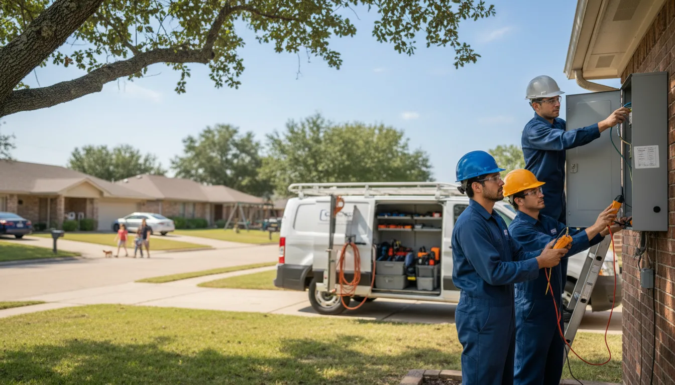 Certified electrician providing emergency electrical services in New London, MN